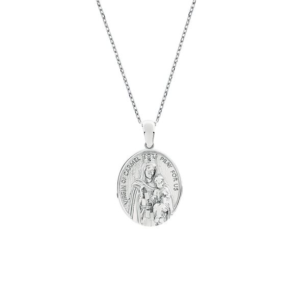 STERLING SILVER OUR LADY OF MT. CARMEL NECKLACE